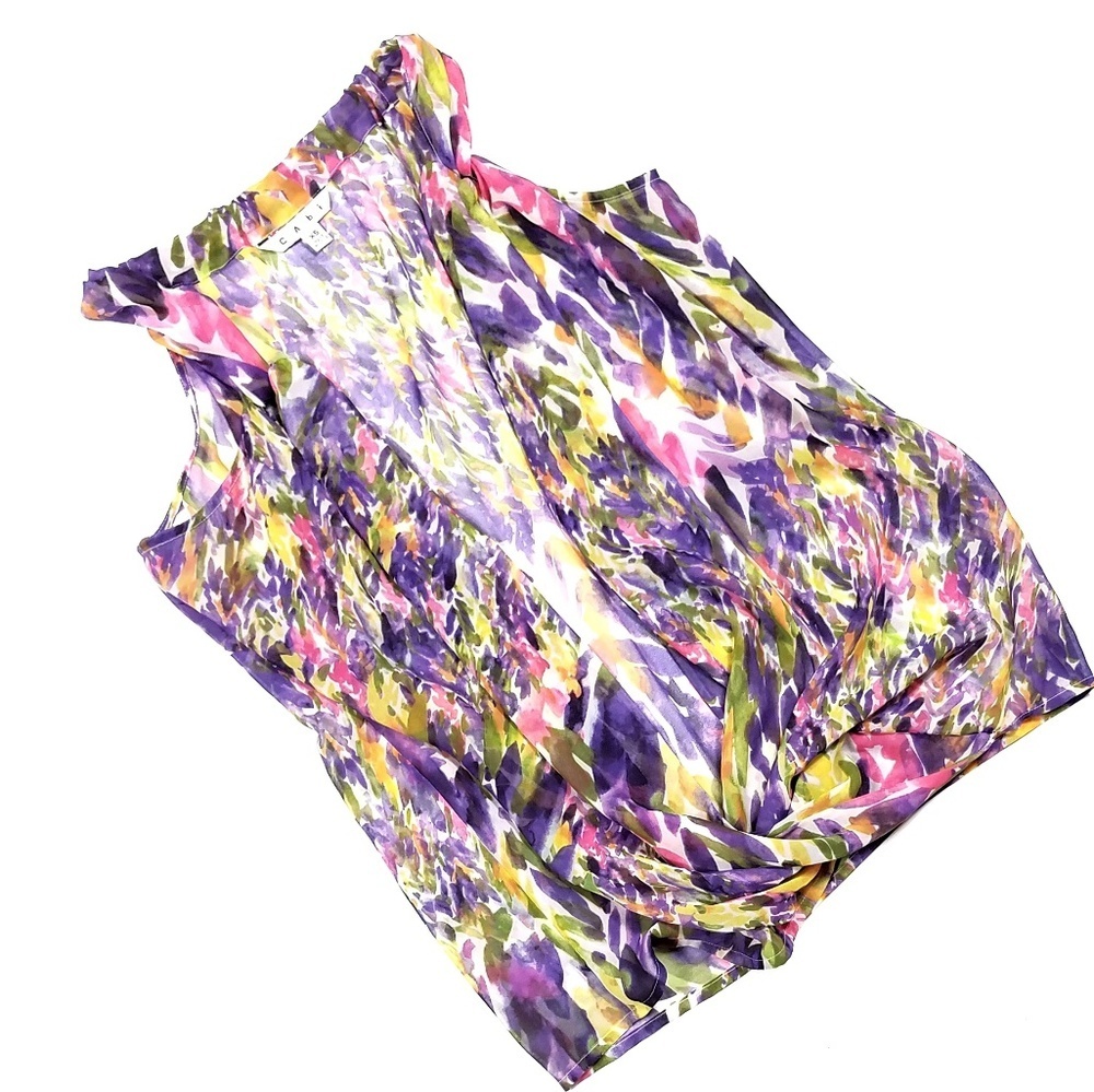 ❤️Cabi Petals Chiffon Tank Top 730